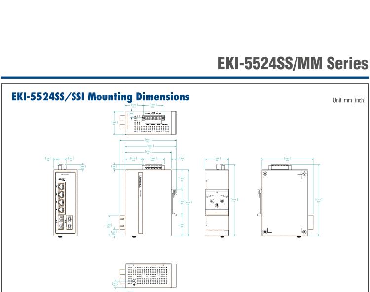 研華EKI-5524MMI 2光4電百兆ProView(組態(tài))系列工業(yè)以太網(wǎng)交換機(jī)(包含單模/多模、SC/ST接口)
