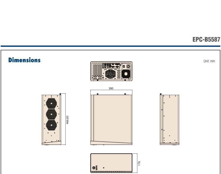 研華EPC-B5587 適配Intel? 第10代 Core i / Xeon W系列處理器，搭載W480E芯片組。標(biāo)準(zhǔn)4U上架，工業(yè)級品質(zhì)，穩(wěn)定可靠。廣泛適用于高端AI服務(wù)器等應(yīng)用。